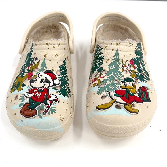 Crocs Disney Mickey Donald Christmas Holiday Cream Men 6 Women 8 2022 - Picture 13 of 13